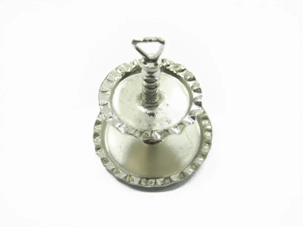 2 Tiers Cake/Bakery Silver Stand Dollhouse Miniatures Supply Food Art Deco 9401 - Image 2