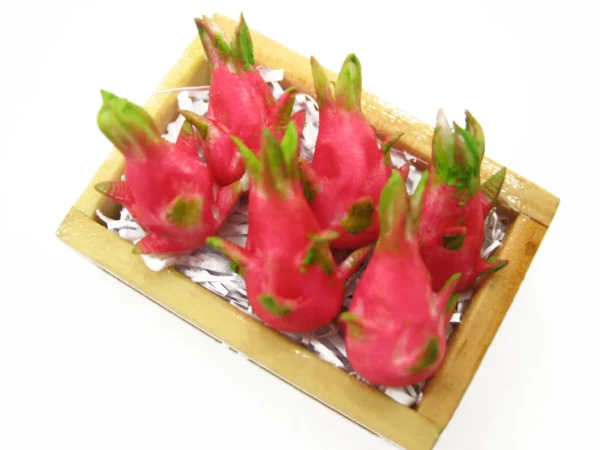 Dollhouse Miniatures Wooden Crate Of Dragon Fruit Food Supply P000 12463 - Image 2