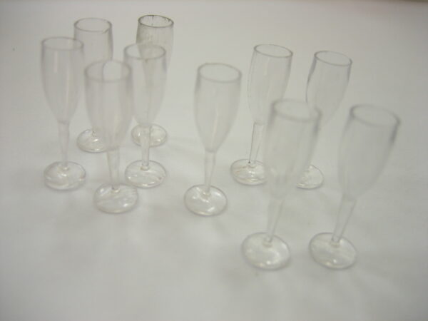 Acrylic Wine Champagne Glass Dollhouse Miniatures Drink Bar Theme Supply