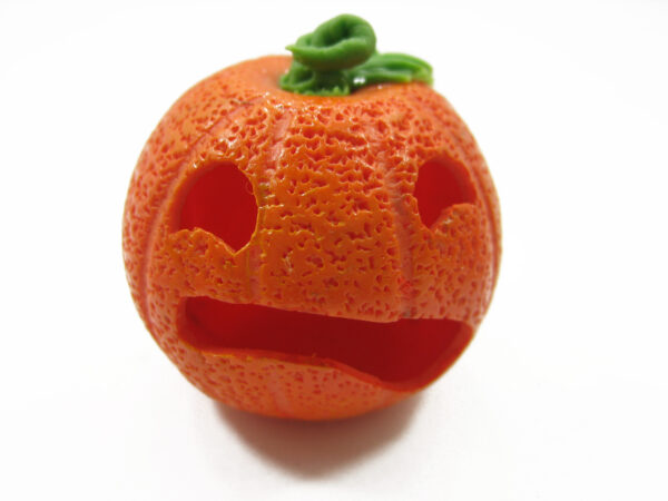 Dollhouse Miniatures Halloween Seasonal Carved Jack-O-Lantern Pumpkin Face 12717