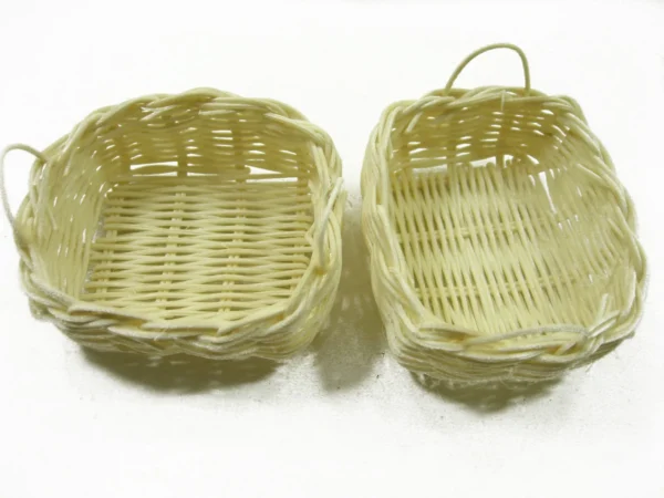 Dollhouse Miniature Handmade Wicker Baskets Wholesale Supply Charms - Image 2
