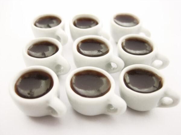 Dollhouse Food Miniature Drink Beverage Black Coffee Ceramic Cups Mug #M