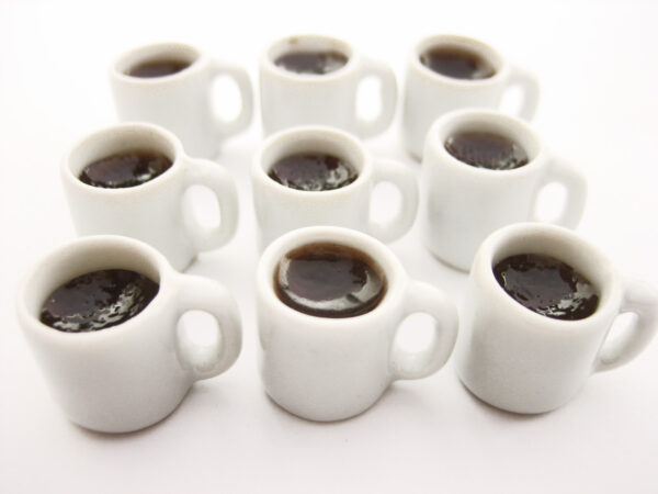1:6 Dollhouse Food Miniature Drink Beverage Black Coffee Ceramic Cups Mug #L