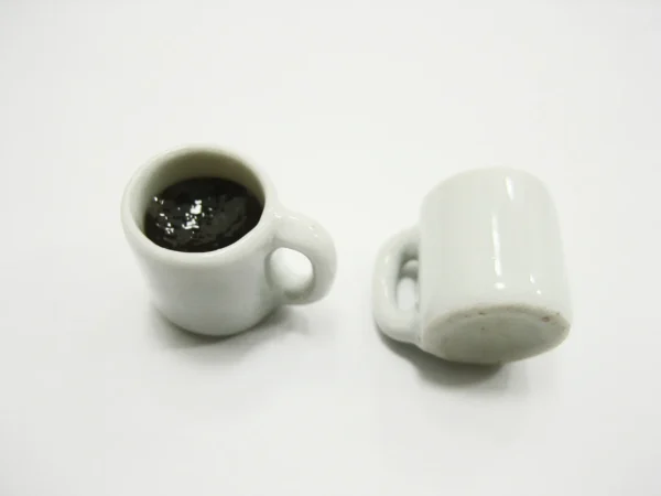 1:6 Dollhouse Food Miniature Drink Beverage Black Coffee Ceramic Cups Mug #L - Image 2