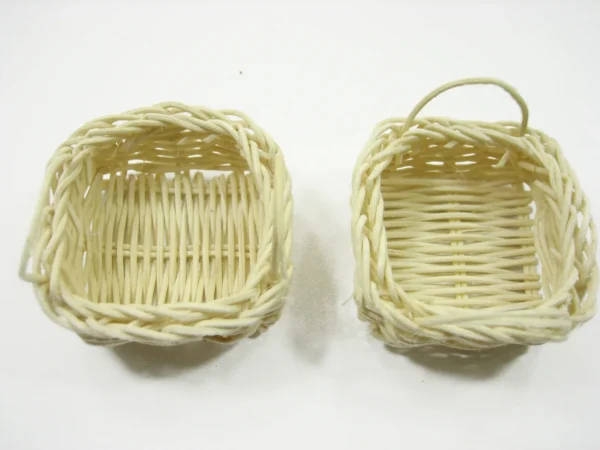 Dollhouse Miniature Wholesale Wicker Baskets Tray Accessories Size S - Image 2