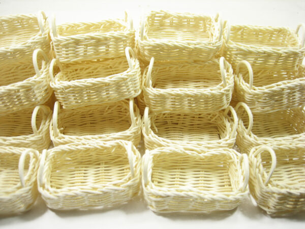 Dollhouse Miniature Wholesale Wicker Baskets Tray Accessories Size L
