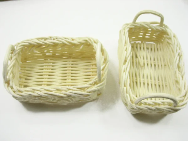 Dollhouse Miniature Wholesale Wicker Baskets Tray Accessories Size L - Image 2