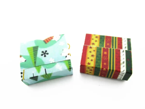 Dollhouse Miniatures 2 Paper Boxes Chocolate Strawberry Dessert Christmas 13626 - Image 3