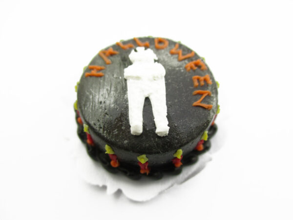 Dollhouse Miniatures Halloween Cake 2 cm Ghost Mummy Seasonal Handmade 13967