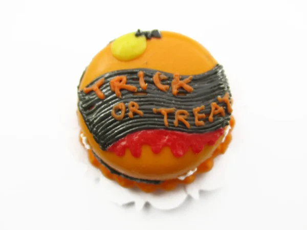 Dollhouse Miniatures Halloween Cake 2 cm Devil Seasonal Handmade Holiday 13974 - Image 2