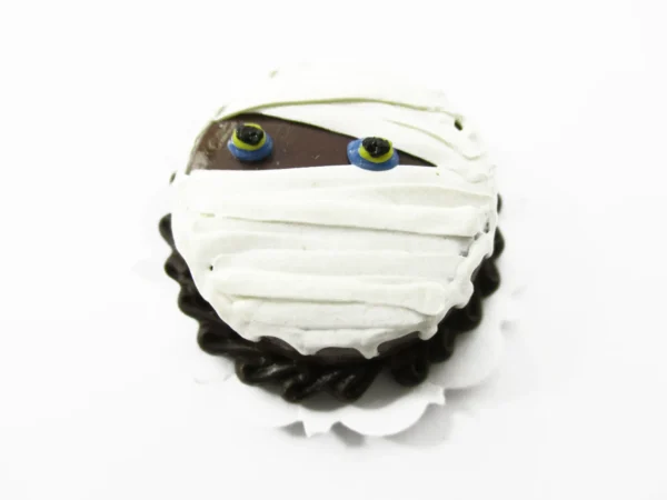 Dollhouse Miniatures Halloween Cake 2 cm Mummy Seasonal Handmade Holiday 13978 - Image 2