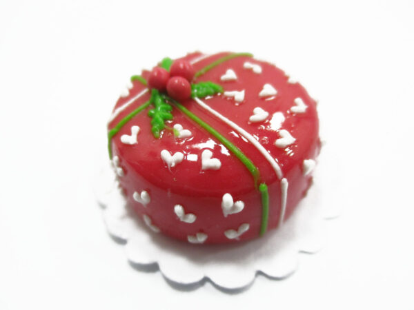 Dollhouse Food Supply 1 Cake 2 cm Christmas Seasonal Dollhouse Miniature 14927