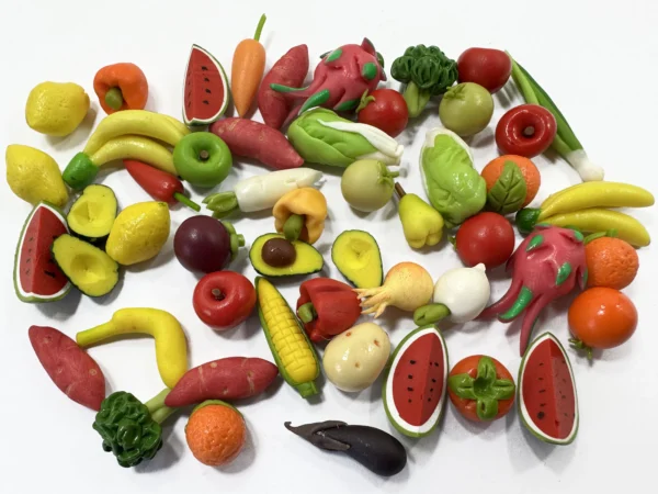 Dollhouse Miniatures Food Lot 50 Mixed Fruit Vegetable Supply WHOLESALE 16376 - Image 2