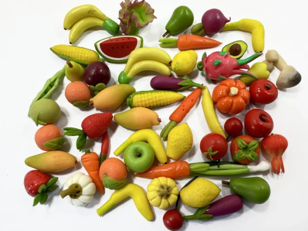 Dollhouse Miniatures Food Lot 50 Mixed Fruit Vegetable Supply WHOLESALE 16384 - Image 2