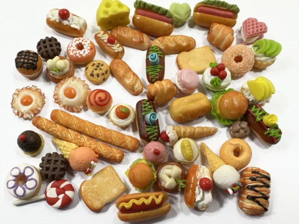 Dollhouse Miniatures Food Lot 50 Mixed Loose Bread Bakery WHOLESALE 16391 - Image 2