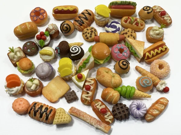 Dollhouse Miniatures Food Lot 50 Mixed Loose Bread Bakery WHOLESALE 16394 - Image 2