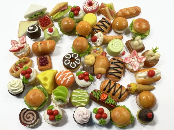 Dollhouse Miniatures Food Lot 50 Mixed Loose Bread Bakery WHOLESALE 16406 - Image 2
