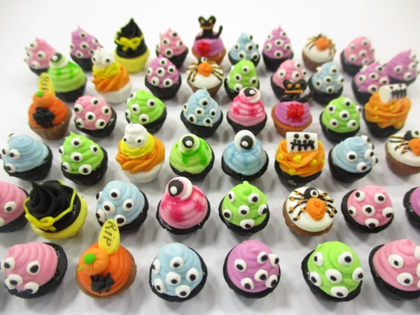 Dollhouse Miniature Food Halloween Seasonal Mixed 50 Cupcake Bakery Sweets 16653 - Image 2