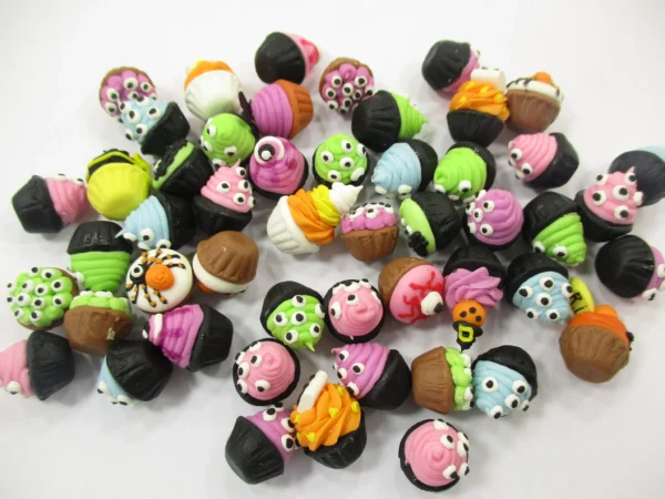 Dollhouse Miniature Food Halloween Seasonal Mixed 50 Cupcake Bakery Sweets 16655 - Image 5