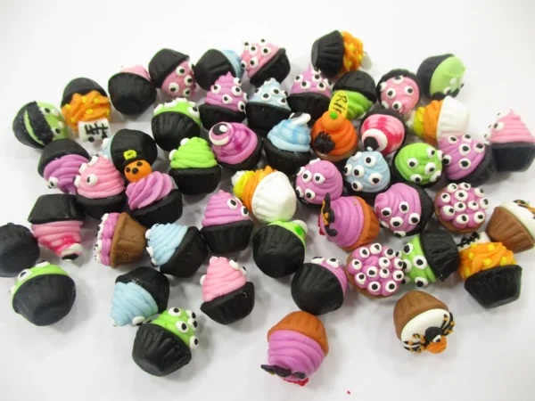 Dollhouse Miniature Food Halloween Seasonal Mixed 50 Cupcake Bakery Sweets 16656 - Image 5