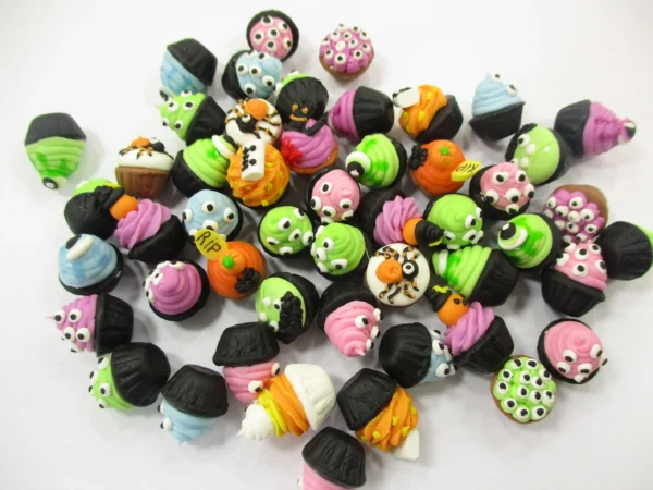 Dollhouse Miniature Food Halloween Seasonal Mixed 50 Cupcake Bakery Sweets 16659 - Image 5