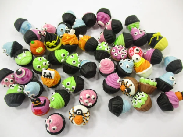 Dollhouse Miniature Food Halloween Seasonal Mixed 50 Cupcake Bakery Sweets 16660 - Image 5