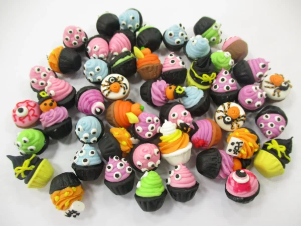 Dollhouse Miniature Food Halloween Seasonal Mixed 50 Cupcake Bakery Sweets 16665 - Image 5