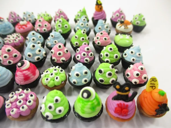Dollhouse Miniature Food Halloween Seasonal 50 Loose Cupcake Bakery Sweets 16666 - Image 4