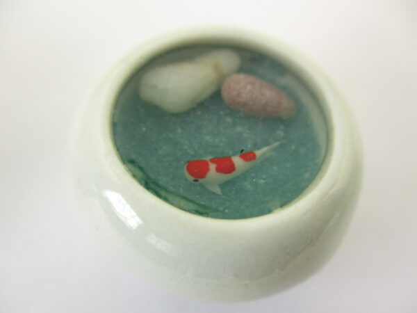 Dollhouse Miniature Mixed Color Fairy Garden Koi Fish Pond Decoration #S 16710