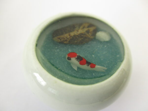 Dollhouse Miniature Mixed Color Fairy Garden Koi Fish Pond Decoration #S 16714
