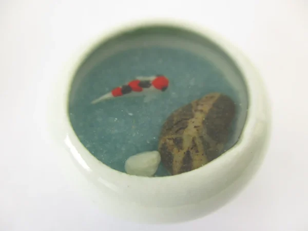 Dollhouse Miniature Mixed Color Fairy Garden Koi Fish Pond Decoration #S 16714 - Image 3