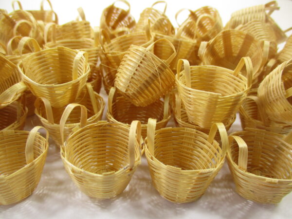 Wholesale Wicker Holder Basket Fruit Vegetable Dollhouse Miniature