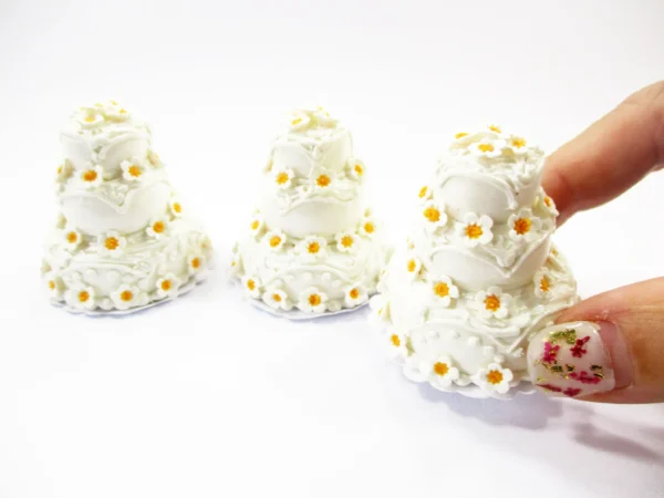 Dollhouse Wedding Cake 3 Layer Miniature Anniversary Cake 1:12 Dessert 16909 - Image 4