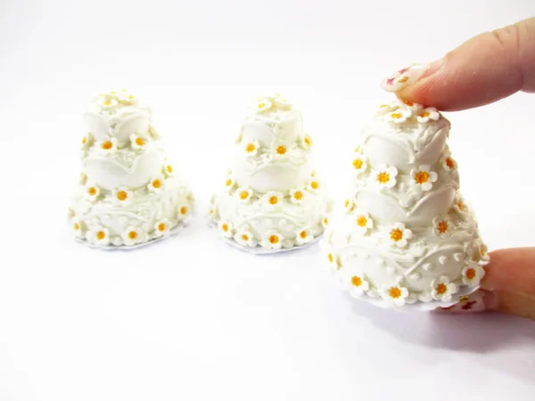 Dollhouse Wedding Cake 3 Layer Miniature Anniversary Cake 1:12 Dessert 16909 - Image 5