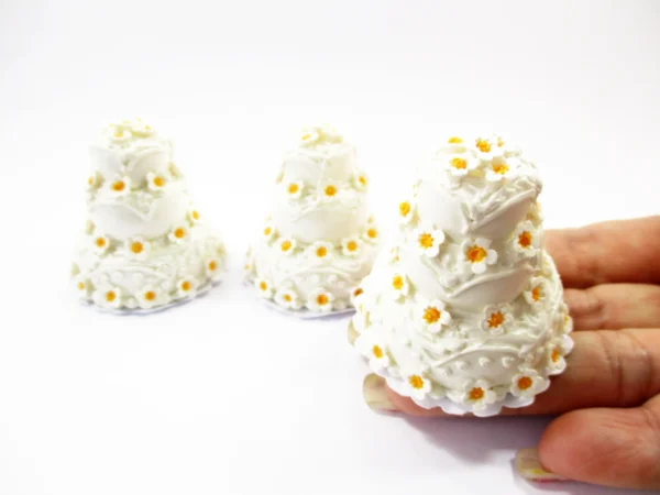 Dollhouse Wedding Cake 3 Layer Miniature Anniversary Cake 1:12 Dessert 16909 - Image 6