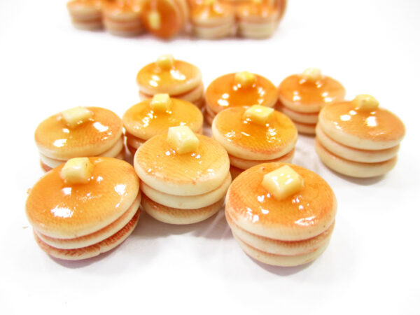 Dollhouse 10 Triple Stacked Butter Pancake Miniature Tiny Food Breakfast 16910