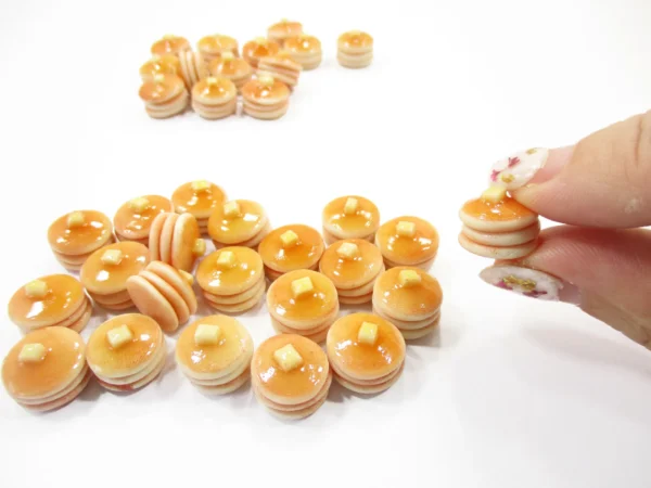 Dollhouse 10 Triple Stacked Butter Pancake Miniature Tiny Food Breakfast 16910 - Image 5