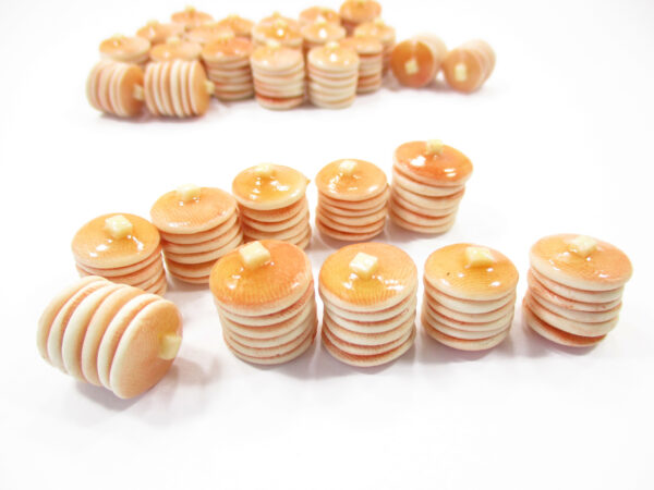 10 Dollhouse Tall Stacked Butter Pancake Miniature Food Breakfast Dessert 16912