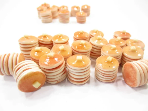 10 Dollhouse Tall Stacked Butter Pancake Miniature Food Breakfast Dessert 16912 - Image 2