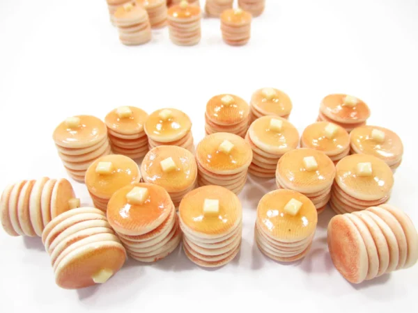 10 Dollhouse Tall Stacked Butter Pancake Miniature Food Breakfast Dessert 16912 - Image 3