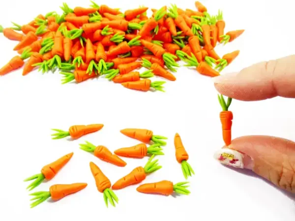 1:12 Dollhouse Food Accessories Lot Loose Easter Carrot Vegetable Miniature Food - Image 5