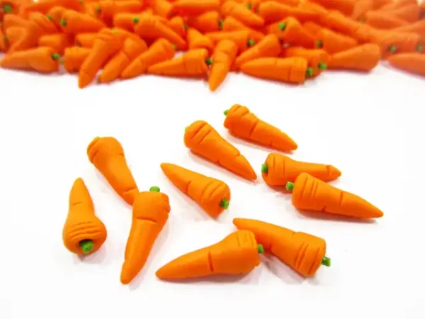 Dollhouse Food Supply 1:12 Easter Carrot Loose Vegetable Miniature Food Accessory - Image 2