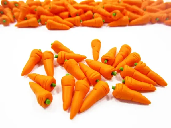 Dollhouse Food Supply 1:12 Easter Carrot Loose Vegetable Miniature Food Accessory - Image 4