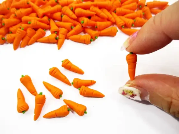 Dollhouse Food Supply 1:12 Easter Carrot Loose Vegetable Miniature Food Accessory - Image 5