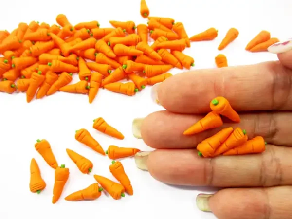 Dollhouse Food Supply 1:12 Easter Carrot Loose Vegetable Miniature Food Accessory - Image 6