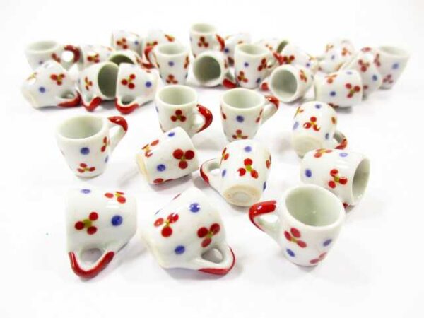 1:6 10 Hand Paint Ceramic Tea Coffee Mug Cup Dollhouse Miniature Kitchen 13222