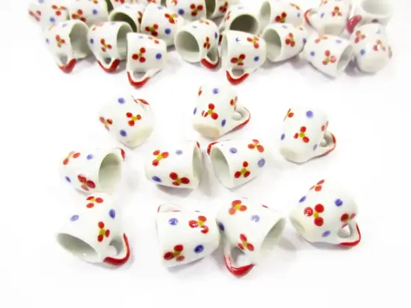 1:6 10 Hand Paint Ceramic Tea Coffee Mug Cup Dollhouse Miniature Kitchen 13222 - Image 4