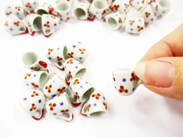 1:6 10 Hand Paint Ceramic Tea Coffee Mug Cup Dollhouse Miniature Kitchen 13222 - Image 5