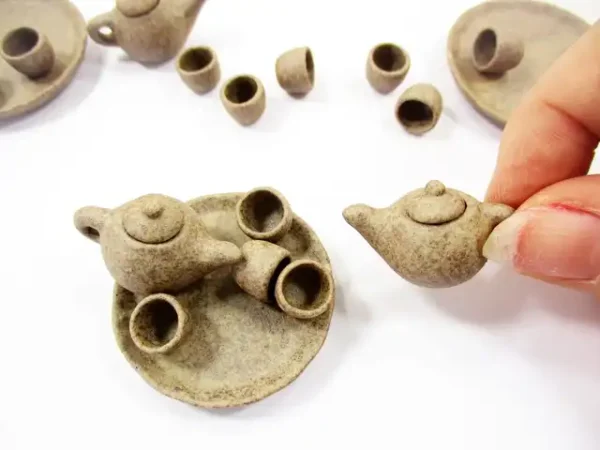 Dollhouse Miniatures Ceramic Kitchenware Coffee Tea Cup Tea Pot Set Supply 13241 - Image 5