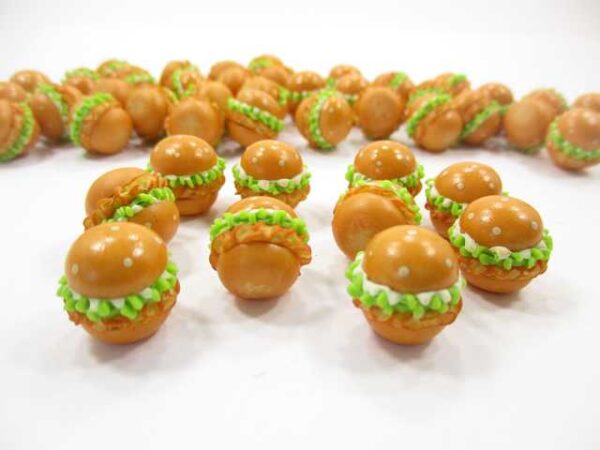 Dollhouse Miniatures Food Lot 10 Hamburger Chicken Burger Bakery Supply 13727